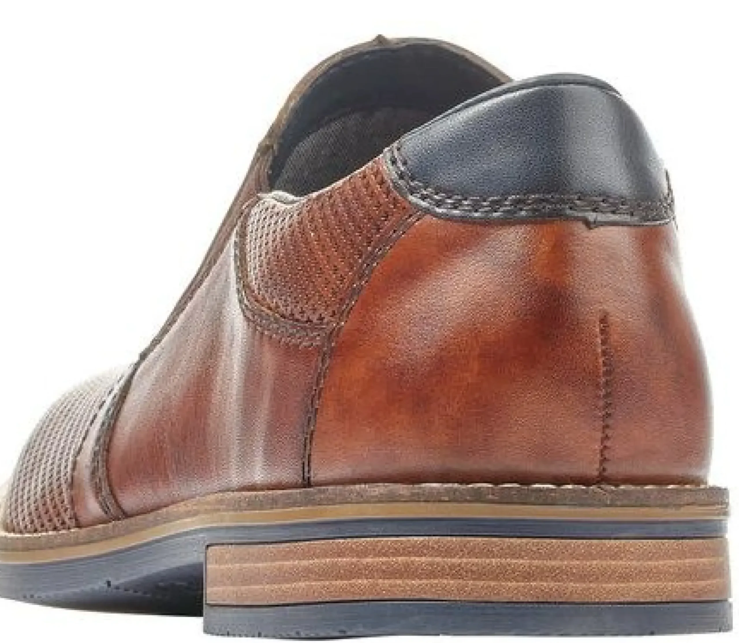 Hot Rieker Clarino Brown Leather Slip-On Dress Shoe