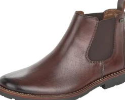 Best Rieker Clarino Dark Brown Leather Chelsea Boot