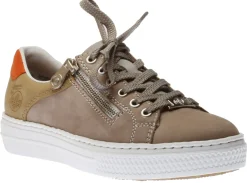 Clearance Rieker Columbo Grey Multicolour Lace-Up Sneaker