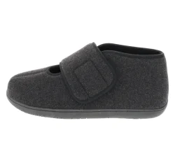Online Foamtreads Comfort L2 Black Wool Slipper
