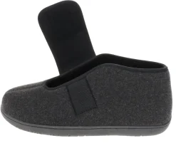 Online Foamtreads Comfort L2 Black Wool Slipper