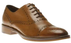 Best Johnston & Murphy Conard Tan Leather Cap Toe Dress Oxford