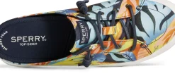 Sale Sperry Crest Vibe Coral Floral Navy Multicolour Mule Sneaker