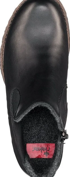 Sale Rieker Cristallino Black Leather Chelsea Boot