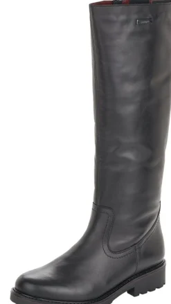 Best Remonte Cristallino Black Leather Tall Boot