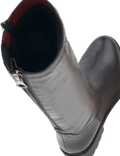 Best Remonte Cristallino Black Leather Tall Boot
