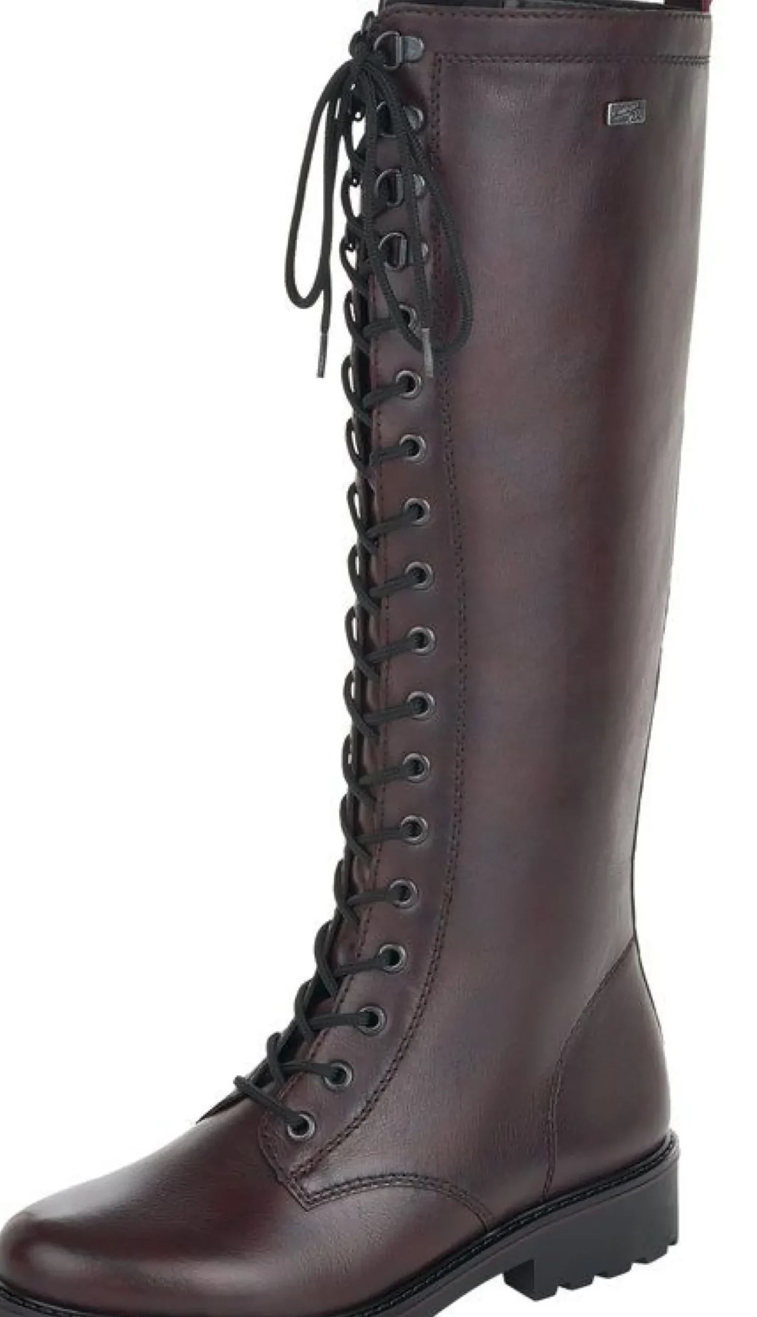 Outlet Remonte Cristallino Red Lace-Up Riding Boot