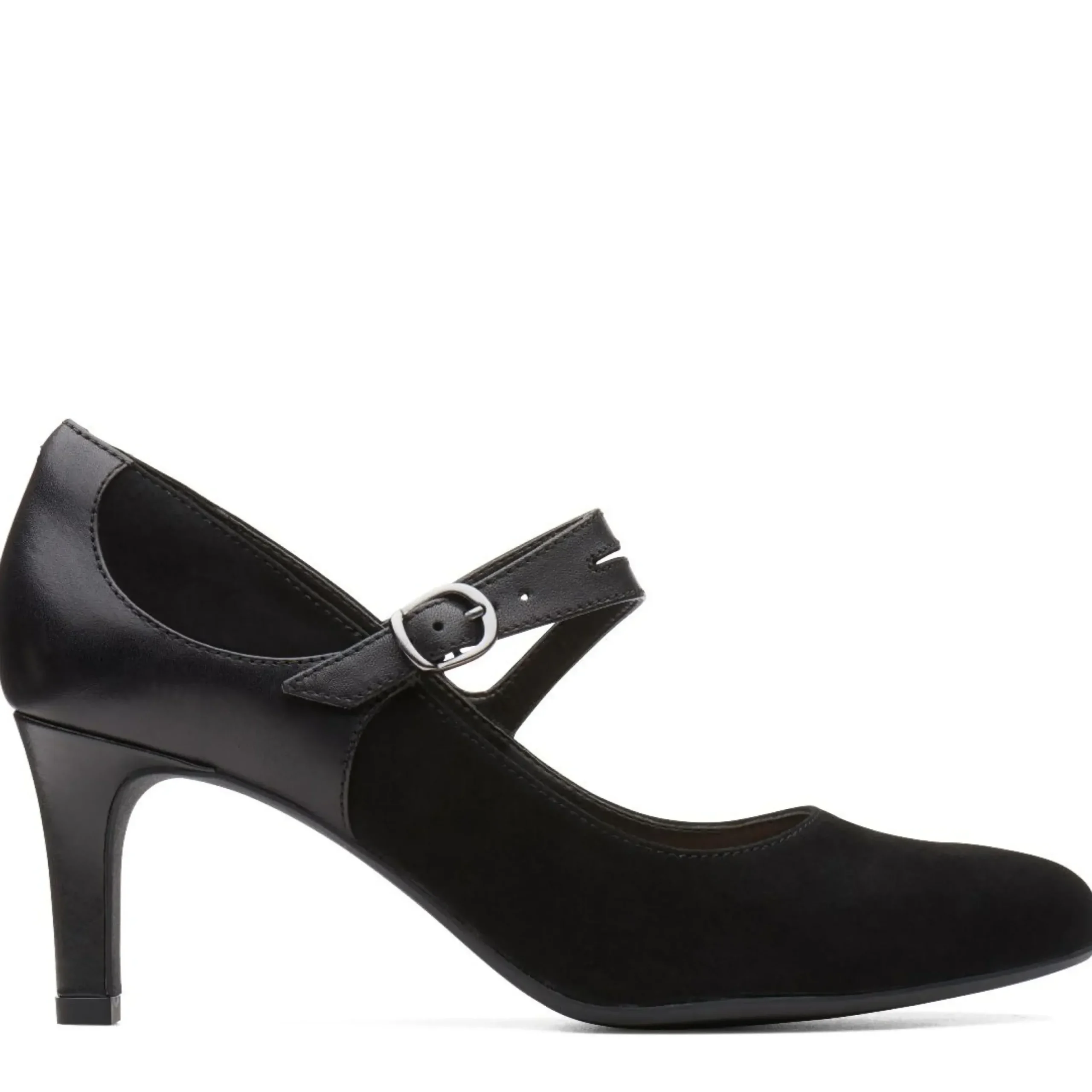Online Clarks Dancer Reece Black Suede Mary Jane Pump