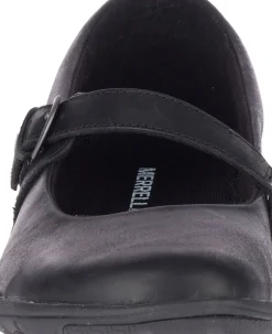 Merrell Dassie Erin Black Leather Mary Jane Flat
