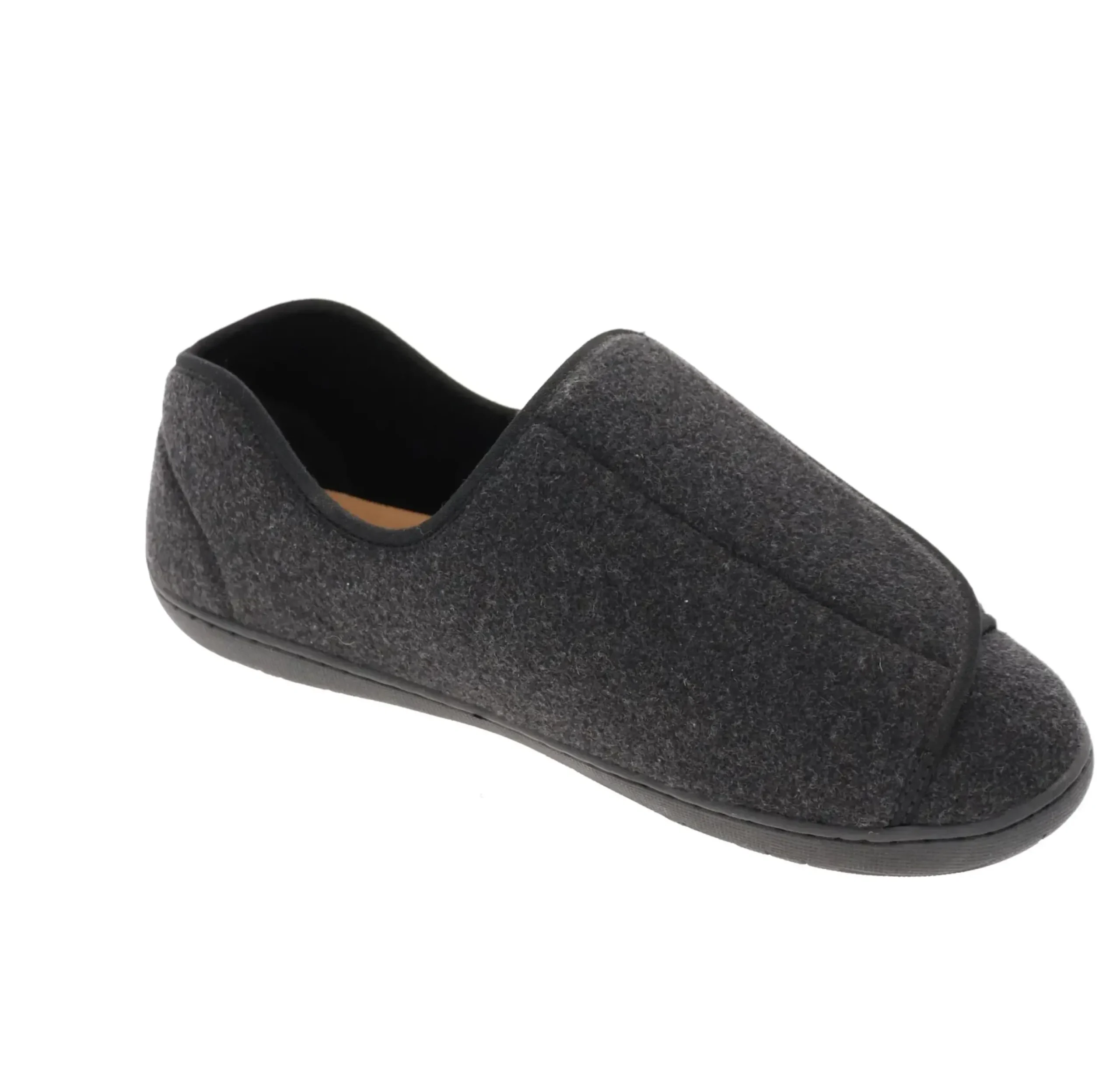 Online Foamtreads Doctor 2 Black Wool Slipper