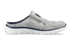 Hot Rieker Dollaro Grey Perforated Athletic Slip-On Mule
