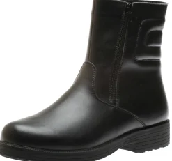 Best Shoe tech Double Zipper Grip Black Winter Boot