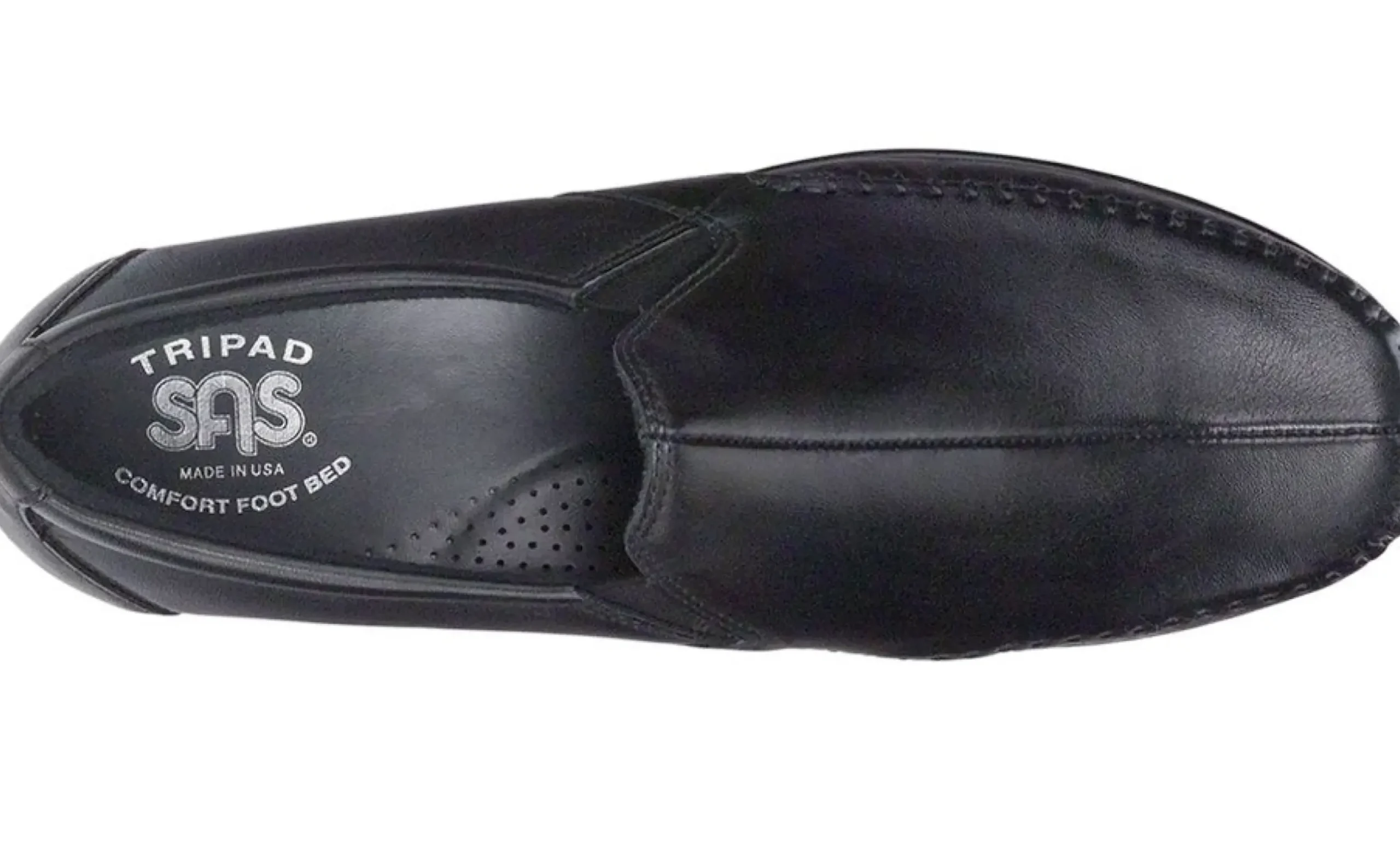 Best SAS Shoes Dream Black Leather Slip-On Loafer