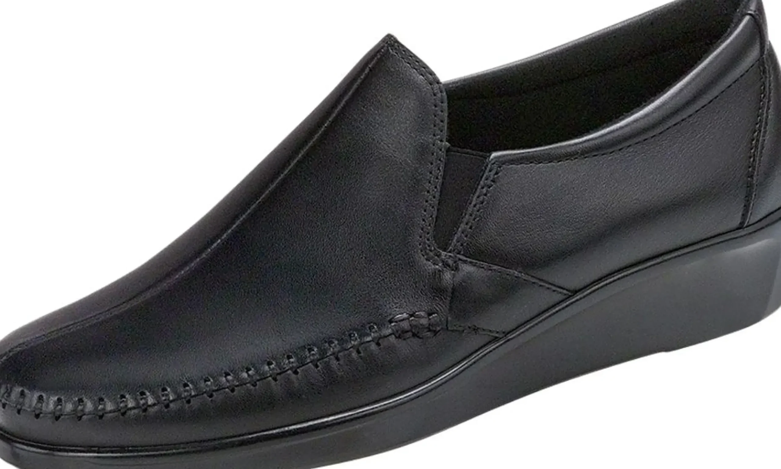 Best SAS Shoes Dream Black Leather Slip-On Loafer