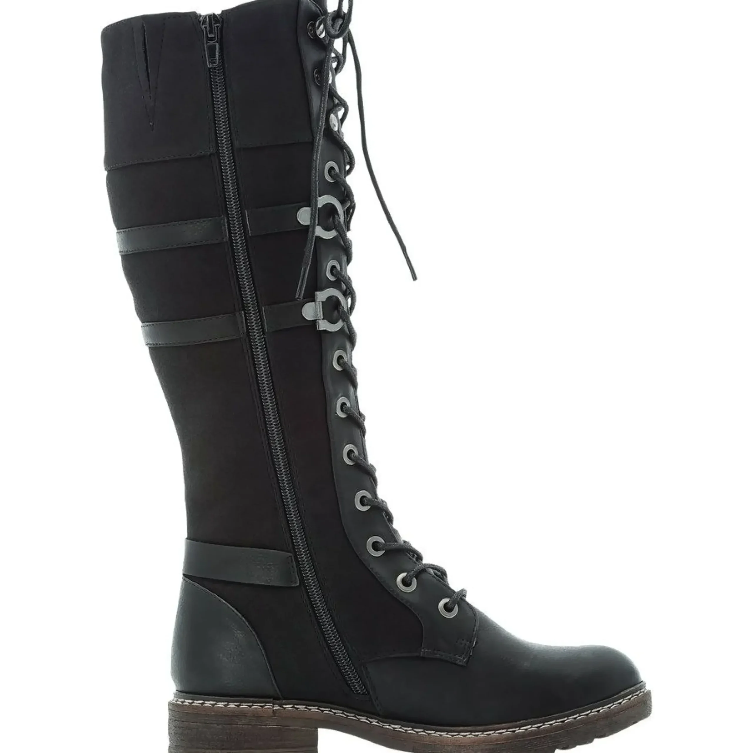 New Rieker Eaton Black Tall Boot