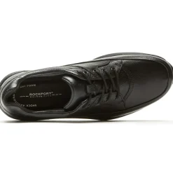 Sale Rockport Edge Hill Black Leather Lace-Up Walking Shoe