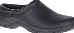 Merrell Encore Gust 2 Black Leather Wide Width Clog