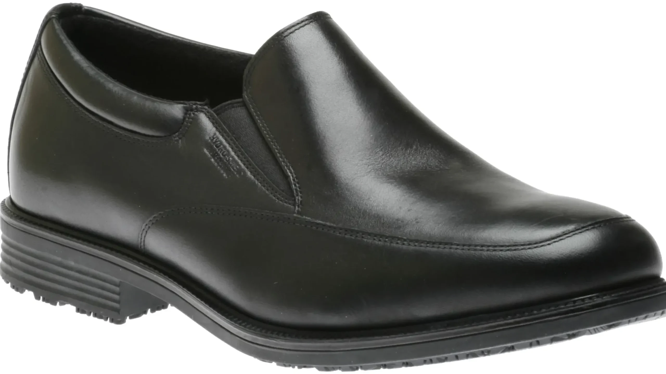 Discount Rockport Essential Details Black Leather Waterproof Slip-On Dress Shoe