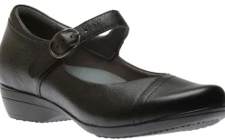 Outlet Dansko Fawna Black Leather Mary Jane