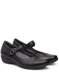Outlet Dansko Fawna Black Leather Mary Jane