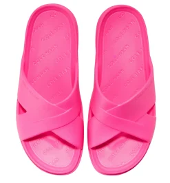 Best Cole Haan Findra Neon Fuchsia Pink Pool Slide Sandal