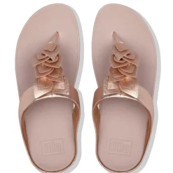 Hot Fit Flop Fino Rose Gold Leather Thong Sandal