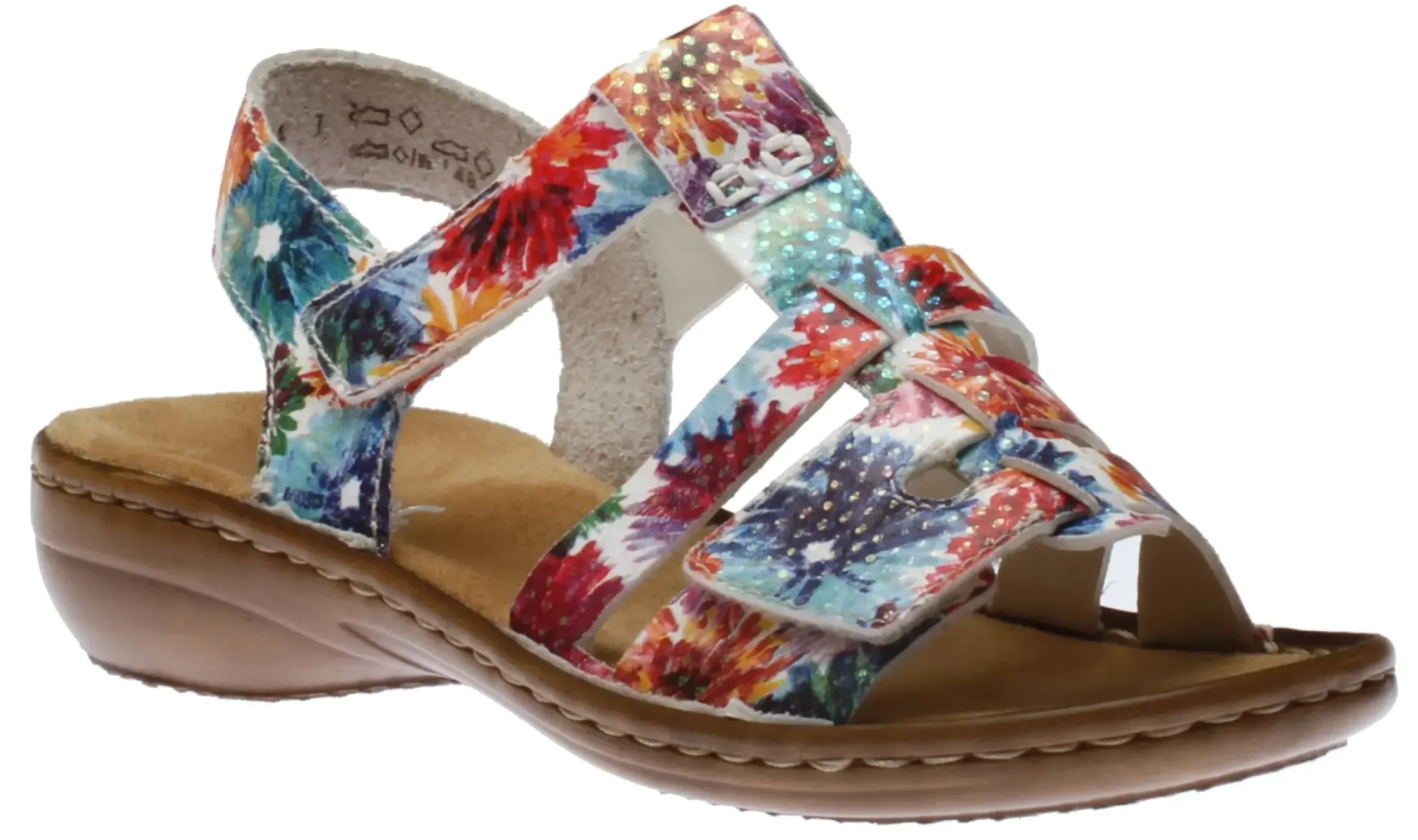 Online Rieker Flowerbed Multicolour White Sandal
