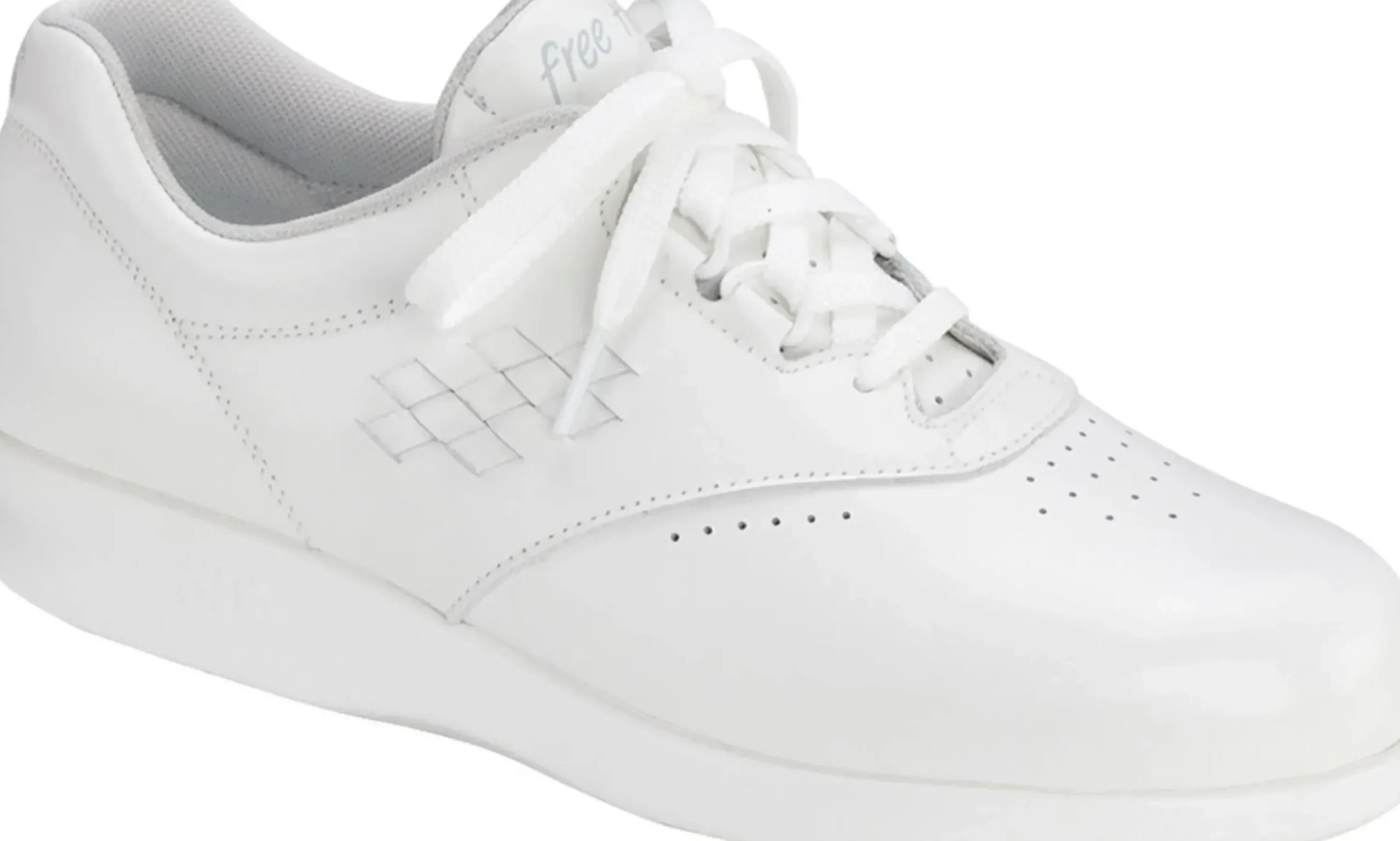 Discount SAS Shoes Freetime White Leather Walking Shoe