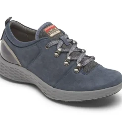 Rockport Fresh Explore Navy Blue Waterproof Lace-Up Sneaker