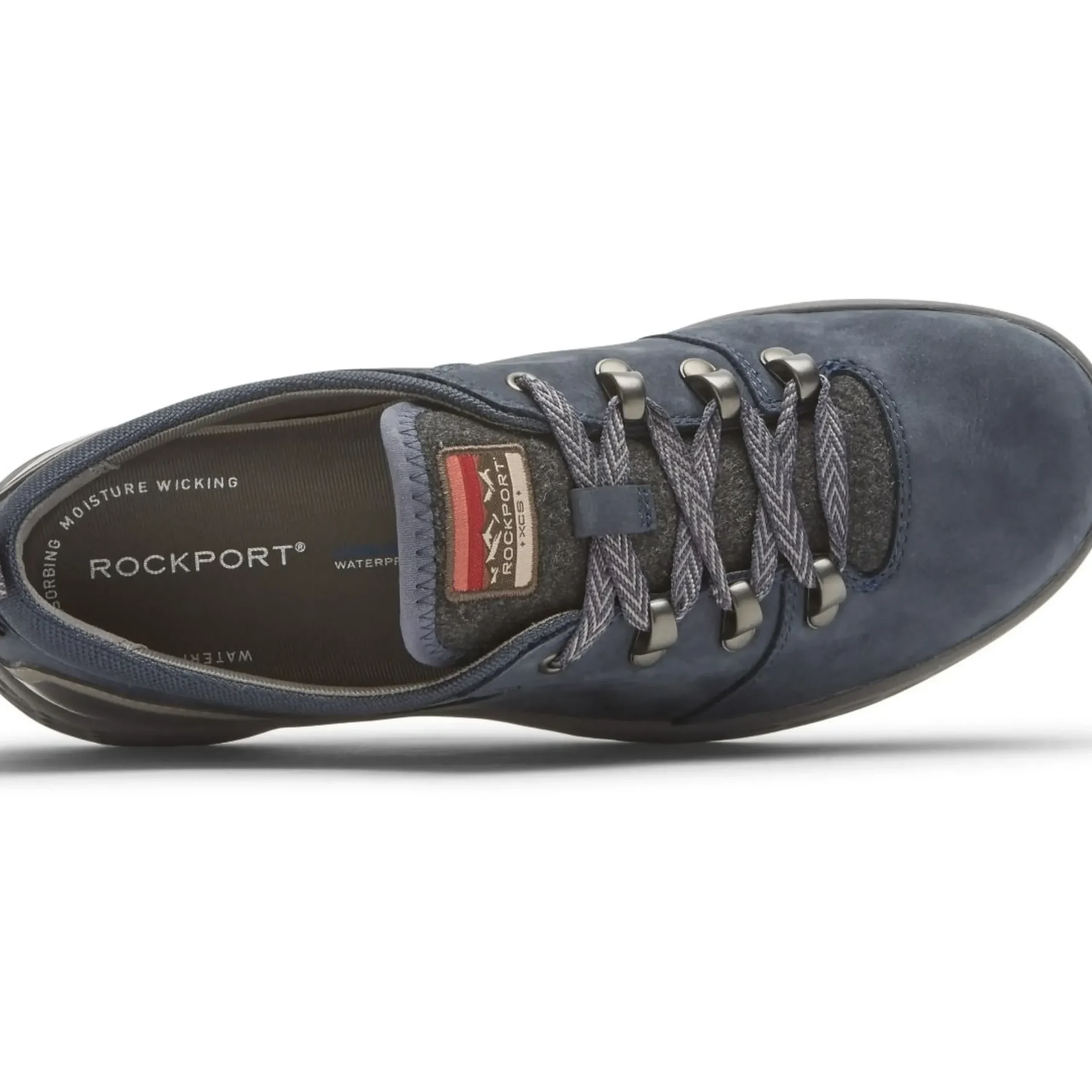 Rockport Fresh Explore Navy Blue Waterproof Lace-Up Sneaker