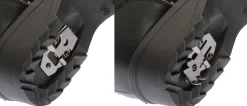 Outlet Shoe tech Front Zipper Ice Grip Black Faux Fur Vegan Winter Boot