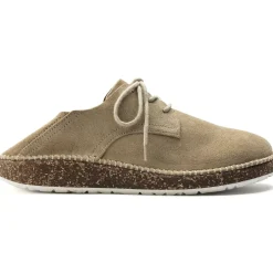 Clearance Birkenstock Gary Unisex Sand Suede Leather Lace-Up Sneaker