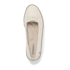 Best Grasshoppers Gigi Metallic Linen Wedge Loafer