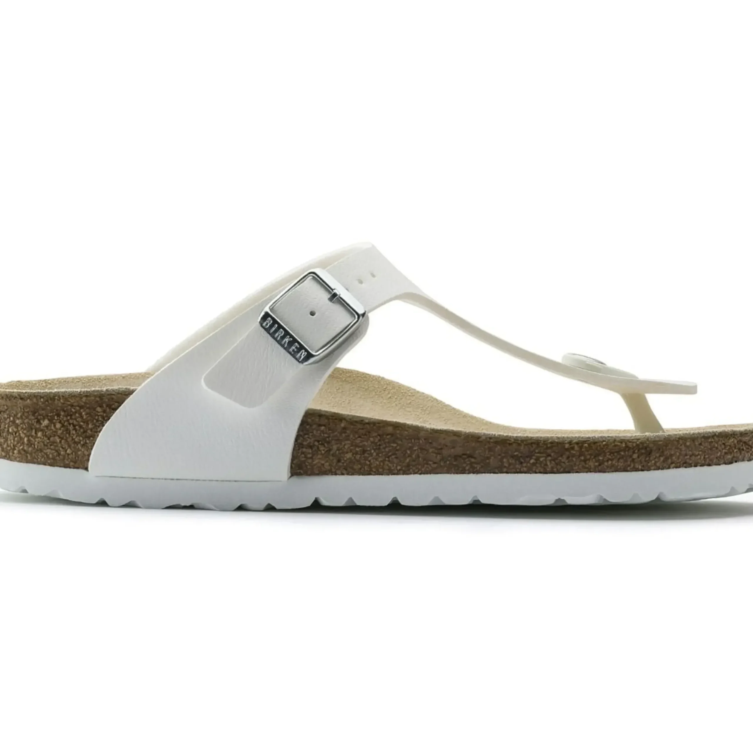 Outlet Birkenstock Gizeh Birko-Flor White Thong Sandal