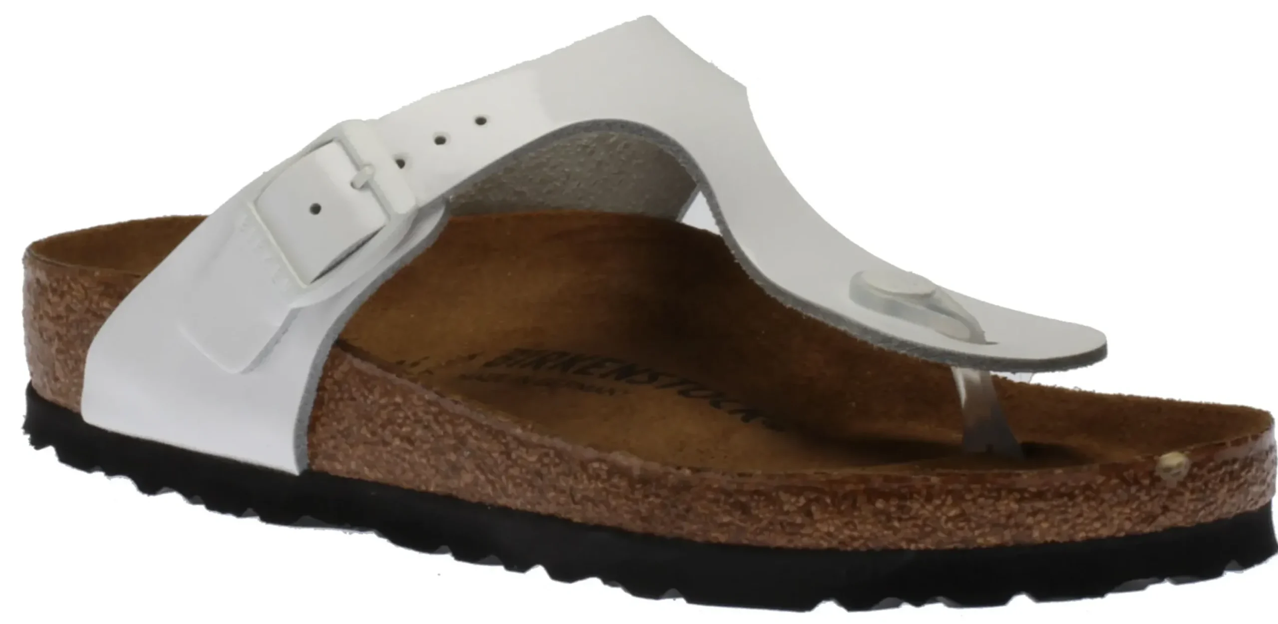 Outlet Birkenstock Gizeh White Patent