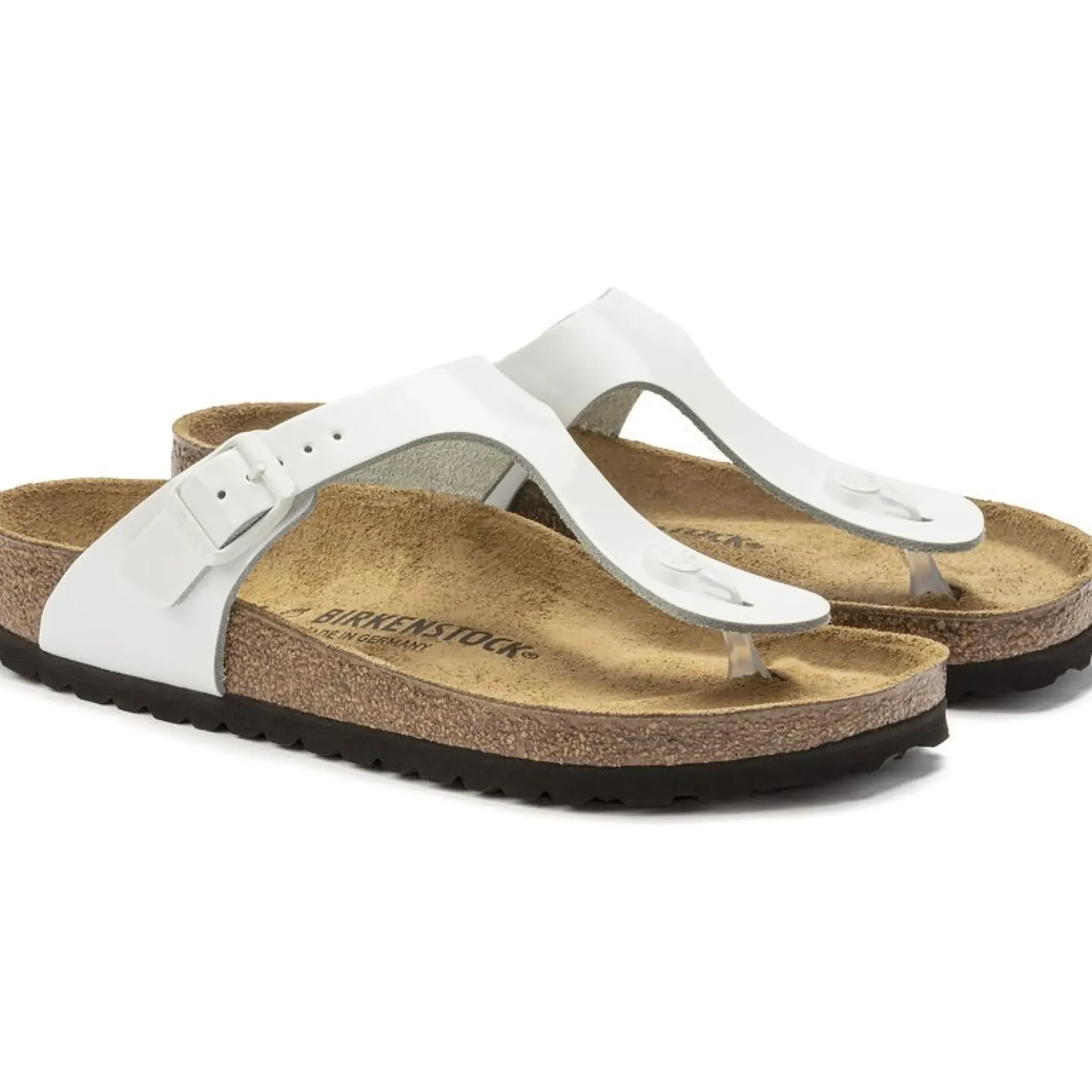 Outlet Birkenstock Gizeh White Patent