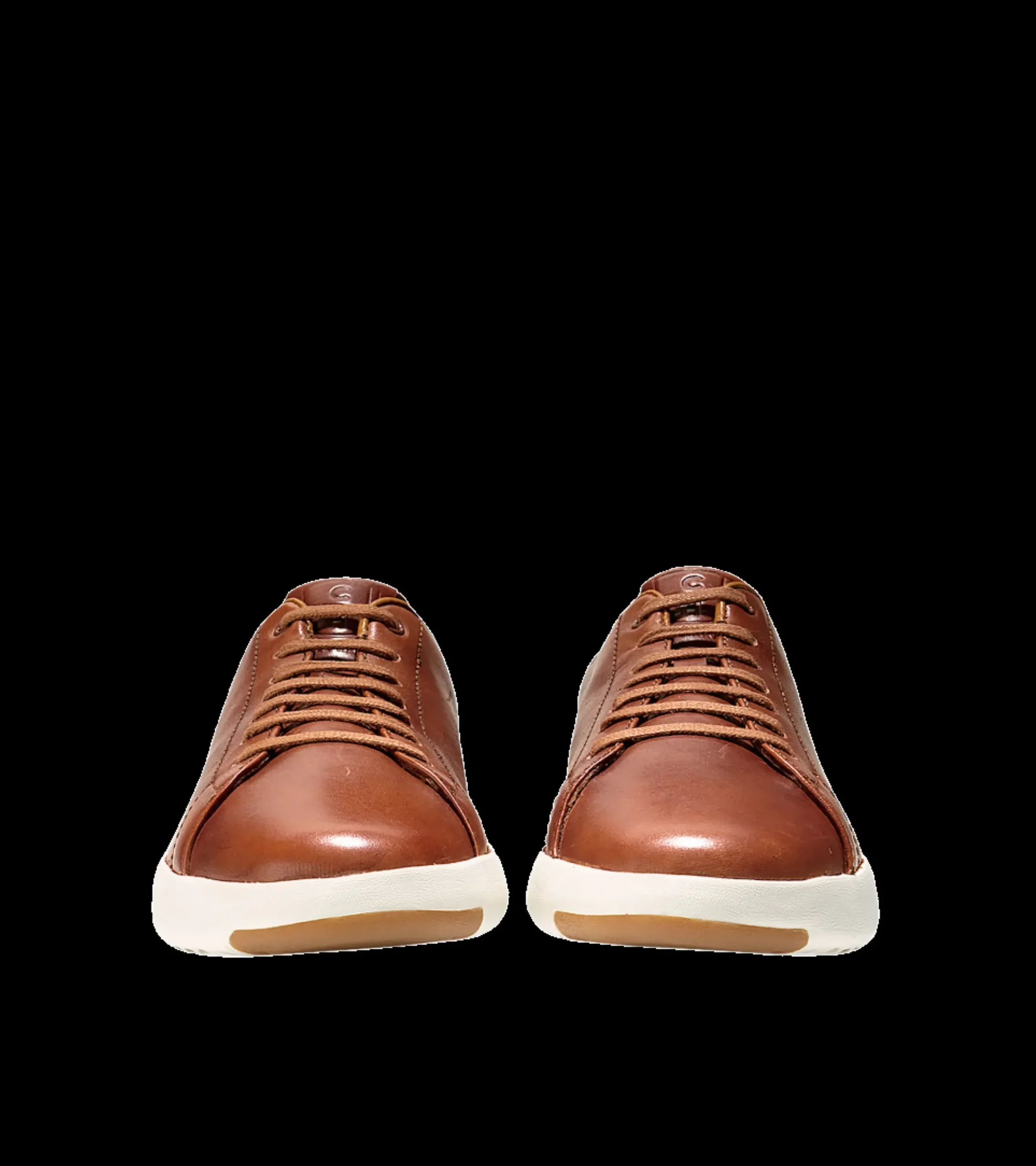 Cole Haan Grandpru00F8 Brown Leather Lace-Up Tennis Sneaker