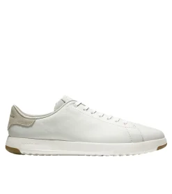 Online Cole Haan Grandpru00F8 White Leather Lace-Up Tennis Sneaker