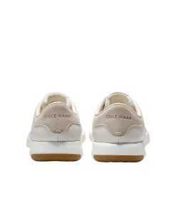 Online Cole Haan Grandpru00F8 White Leather Lace-Up Tennis Sneaker