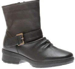 New Wanderlust Gripper Black Leather Moto Boot