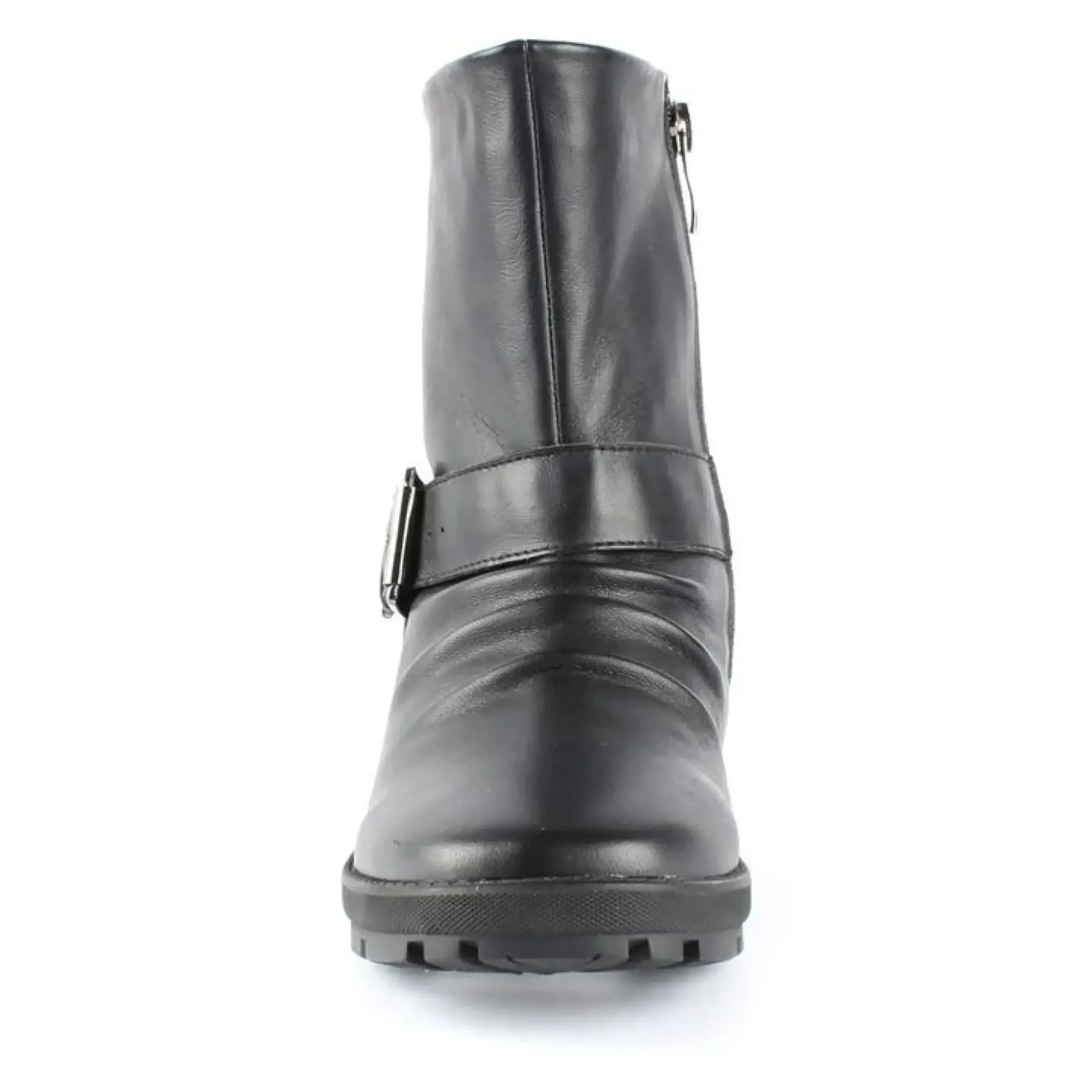 New Wanderlust Gripper Black Leather Moto Boot