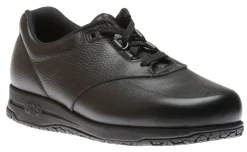 Best SAS Shoes Guardian Black Leather Non-Slip Lace-Up Walking Shoe