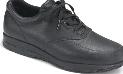 Best SAS Shoes Guardian Black Leather Non-Slip Lace-Up Walking Shoe