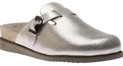 Sale Mephisto Halina Metallic Silver Clog