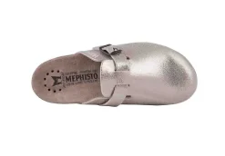Sale Mephisto Halina Metallic Silver Clog