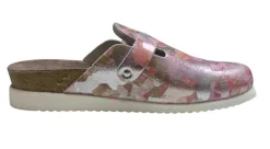 Discount Mephisto Halina Pink Silver Leather Clog