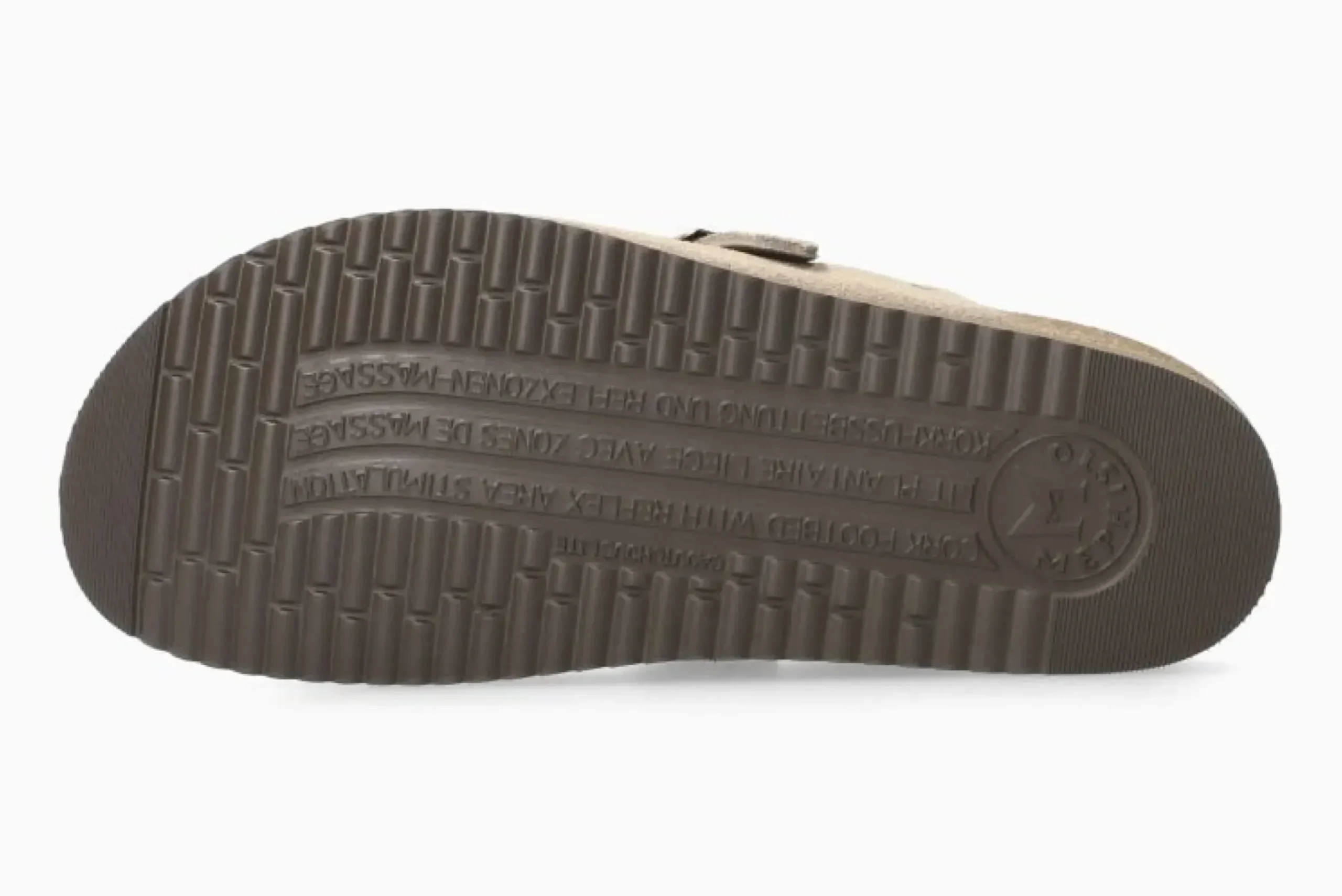 Outlet Mephisto Halina Warm Grey Suede Leather Clog