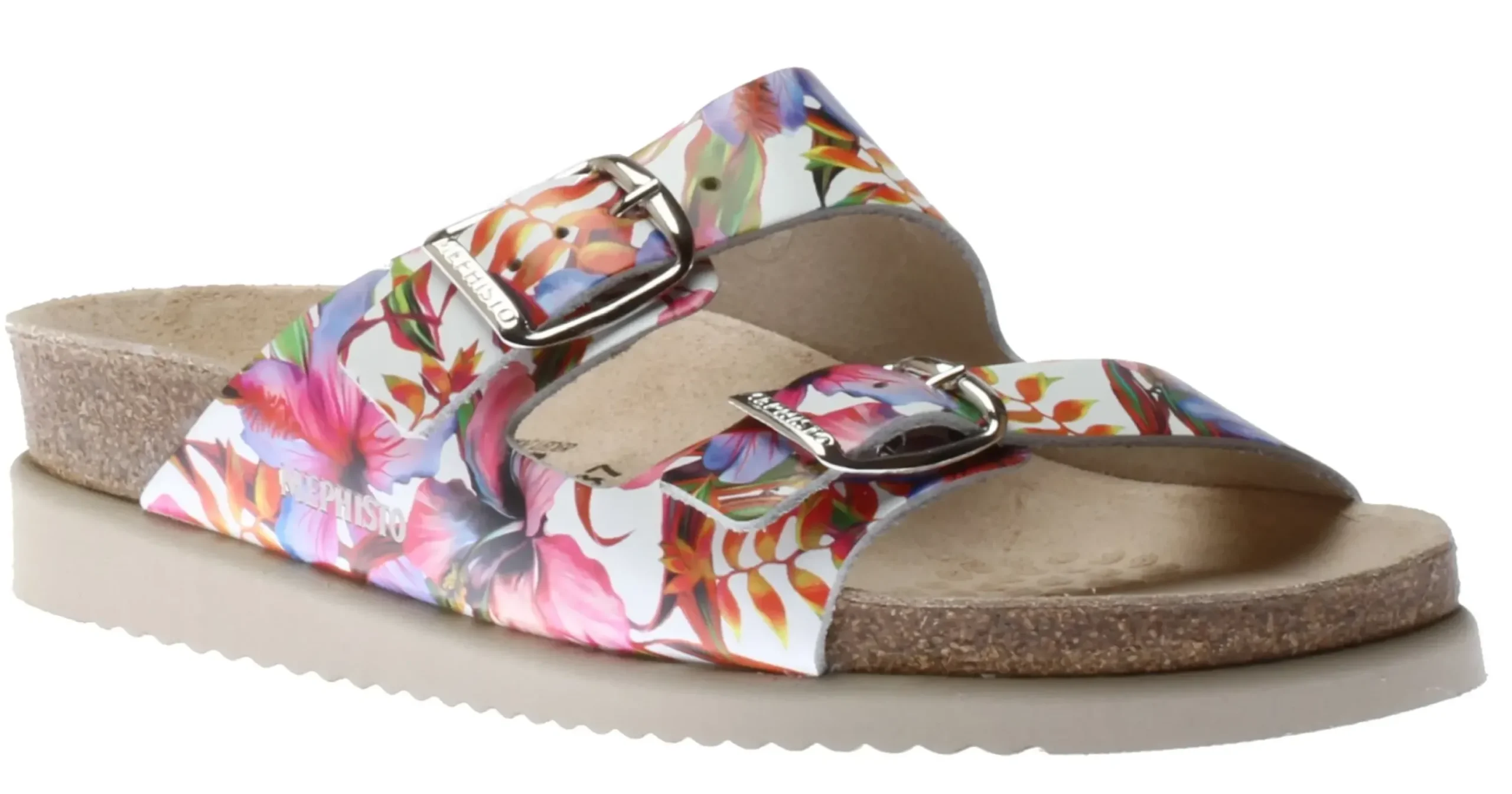 Online Mephisto Harmony Floral Multicolour Slide Sandal