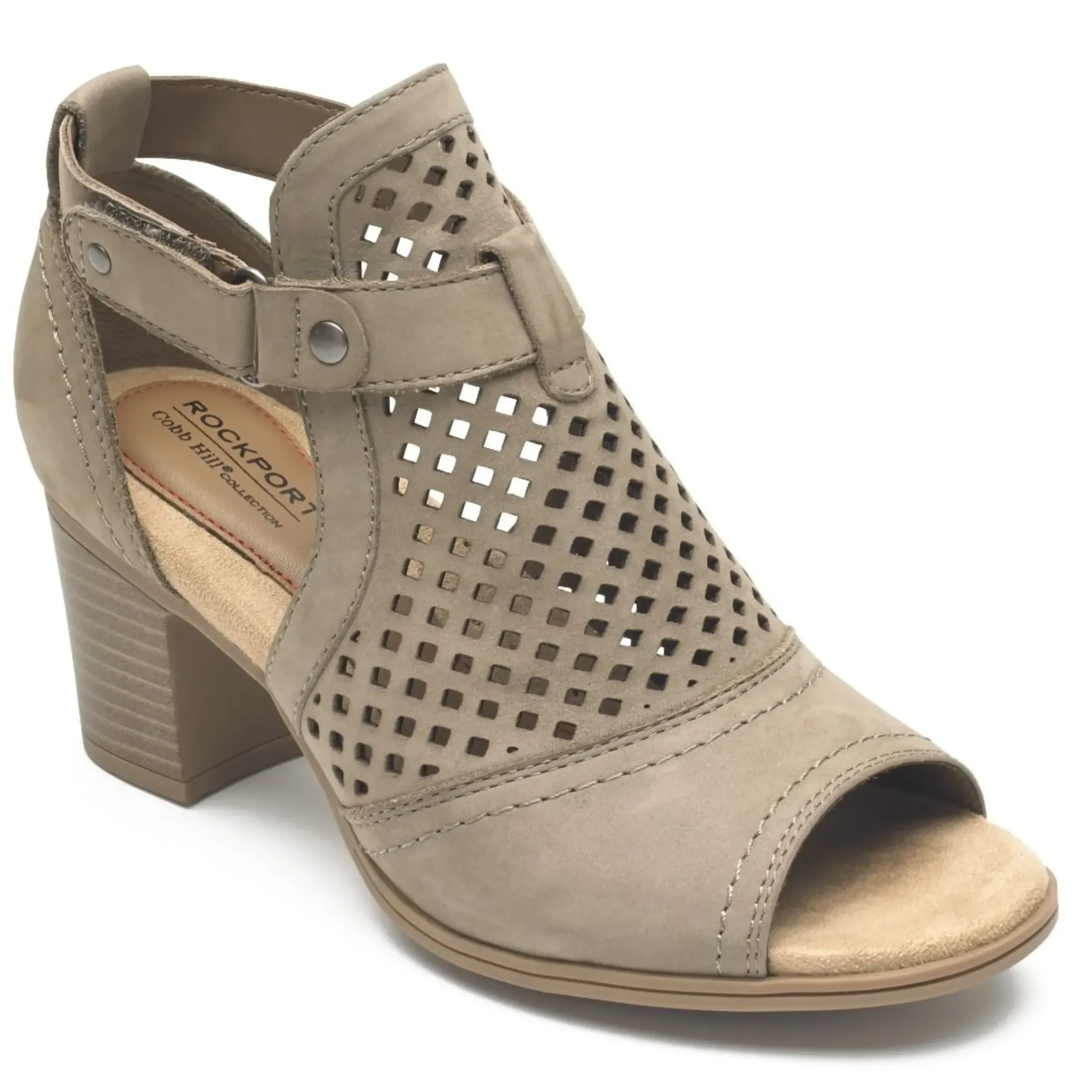 Clearance Cobb Hill Hattie Hi Cuff Taupe Nubuck Sandal