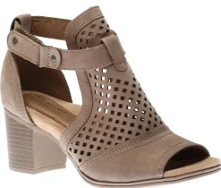 Clearance Cobb Hill Hattie Hi Cuff Taupe Nubuck Sandal